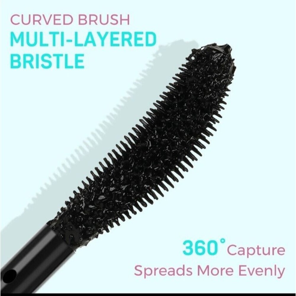 Amzgirl Black Waterproof Mascara Eyeliner Set Makeup Kit Duo Black New Length - Picture 3 of 4
